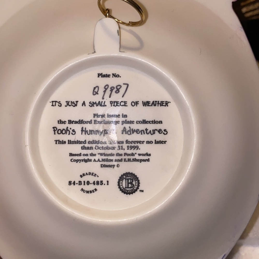 The Bradford Exchange Pooh’s Hunnypot Adventures Collector Plate - Picture 6 of 6